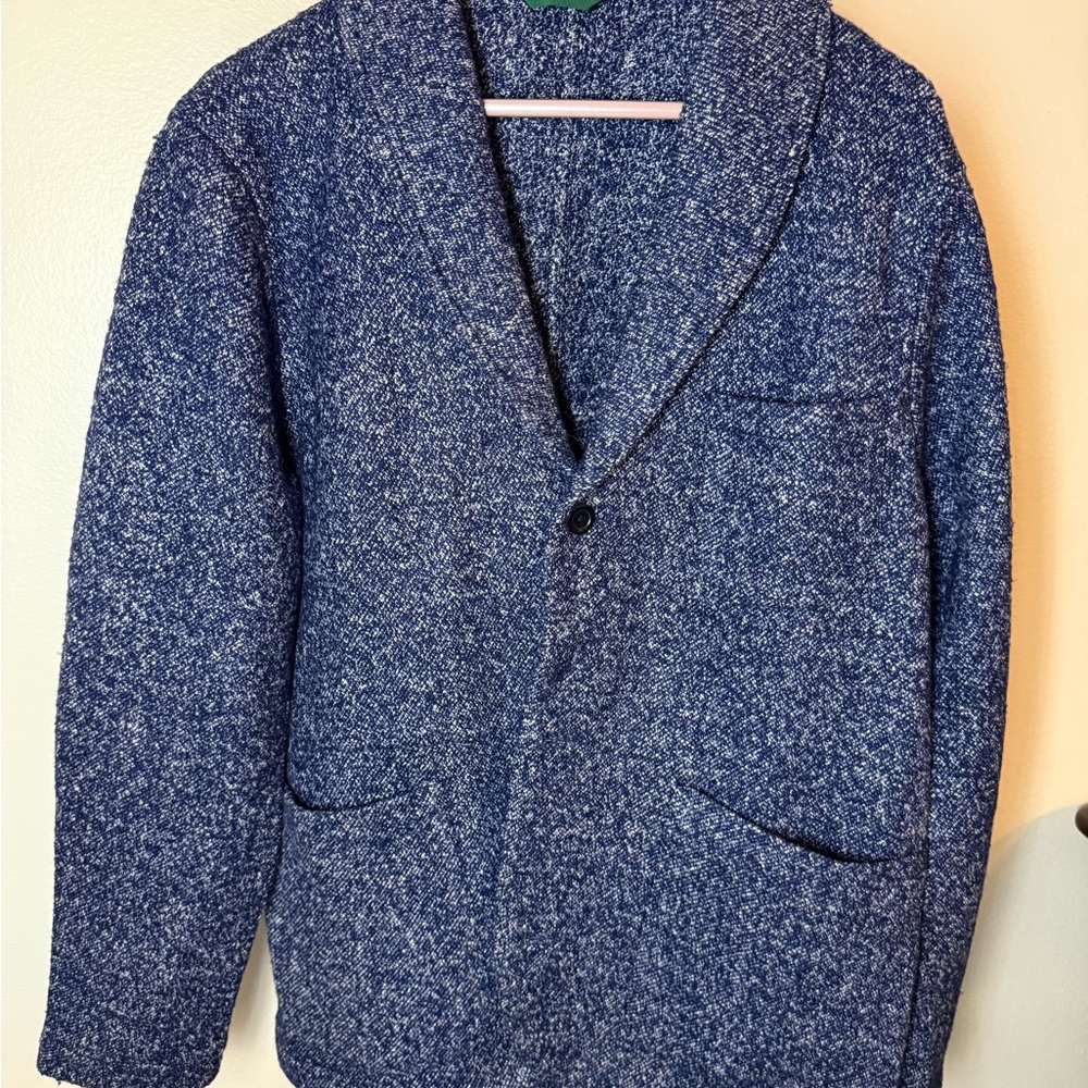 Men's Blue Tweed Chore Jacket